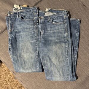 2 pairs Abercrombie & Fitch Classic Blue Jeans